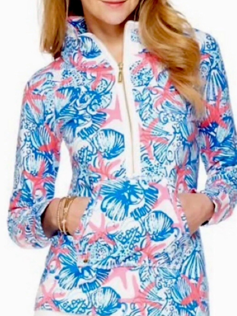 Lilly Pulitzer She She Shells Starfish Skipper Popover | Size S